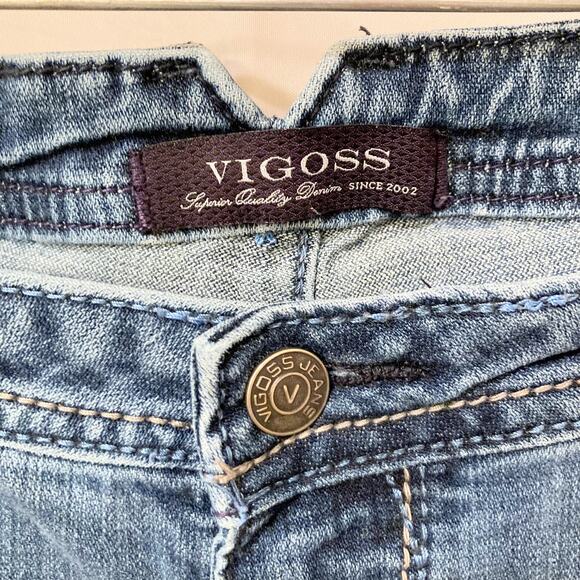 Vigoss Medium Blue Wash Skinny Jeans Women's Size 20 - Picture 3 of 10